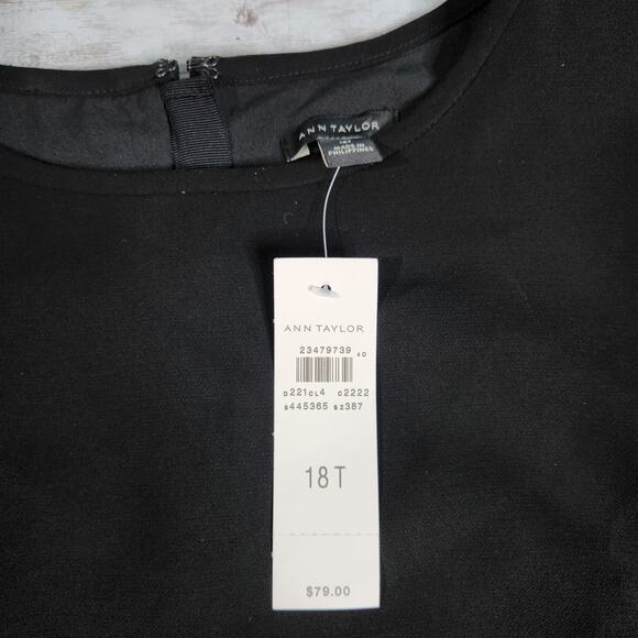 Ann Taylor Sleeveless Black High Neck Top Size 18 Tall NWT - Picture 4 of 7